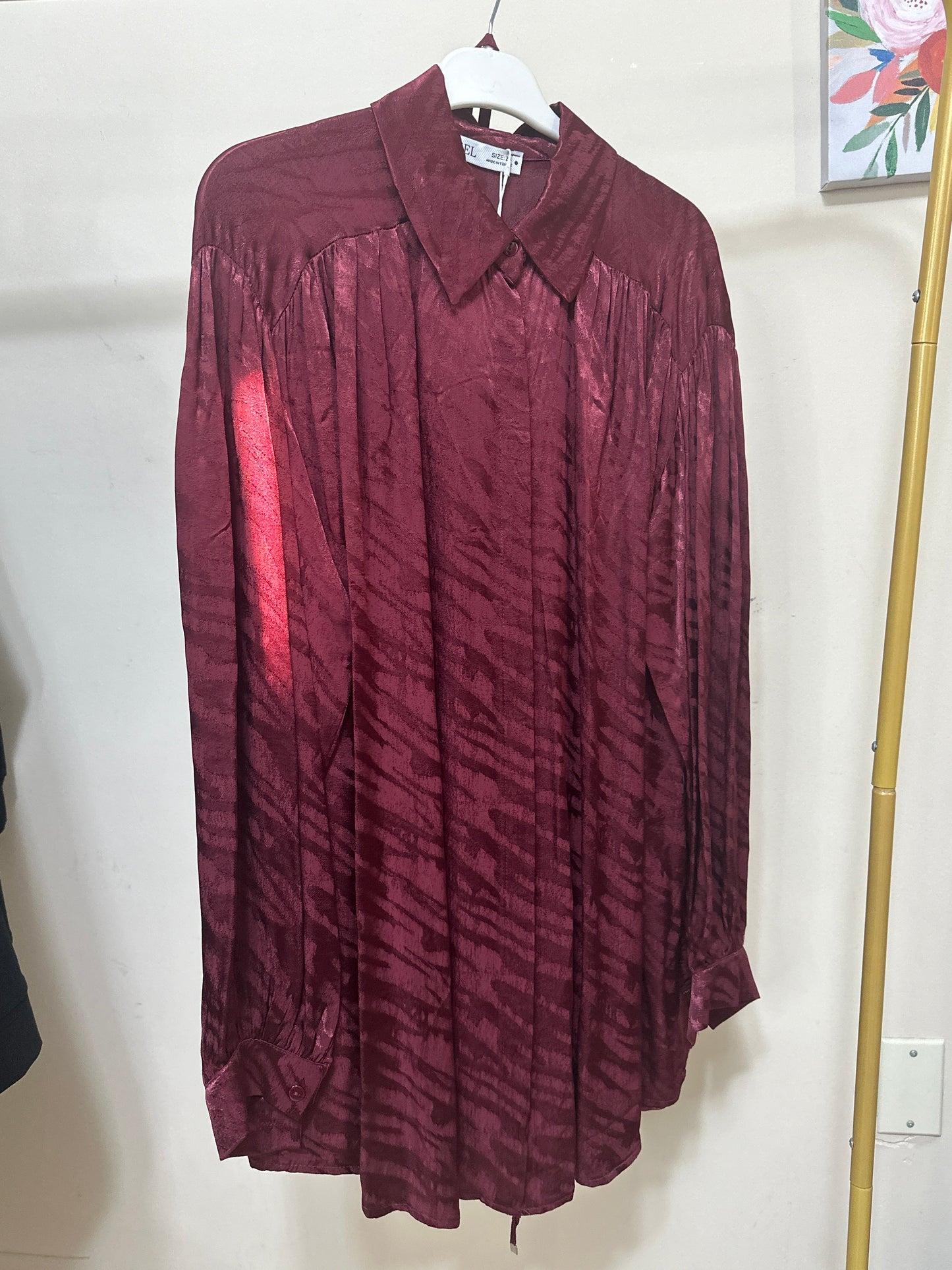 Effortless Elegance: Satin Tunic with a Chic Tie Waist (3 colours)