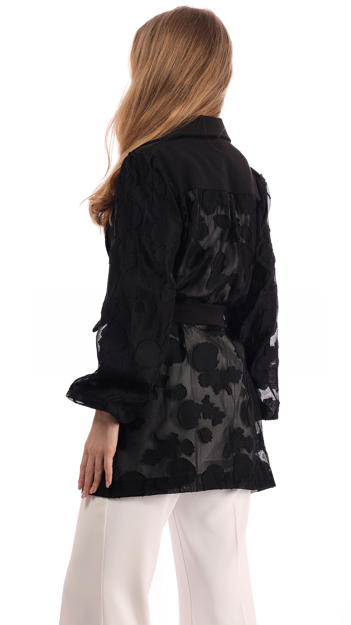 Floral Puff Luxe Blazer