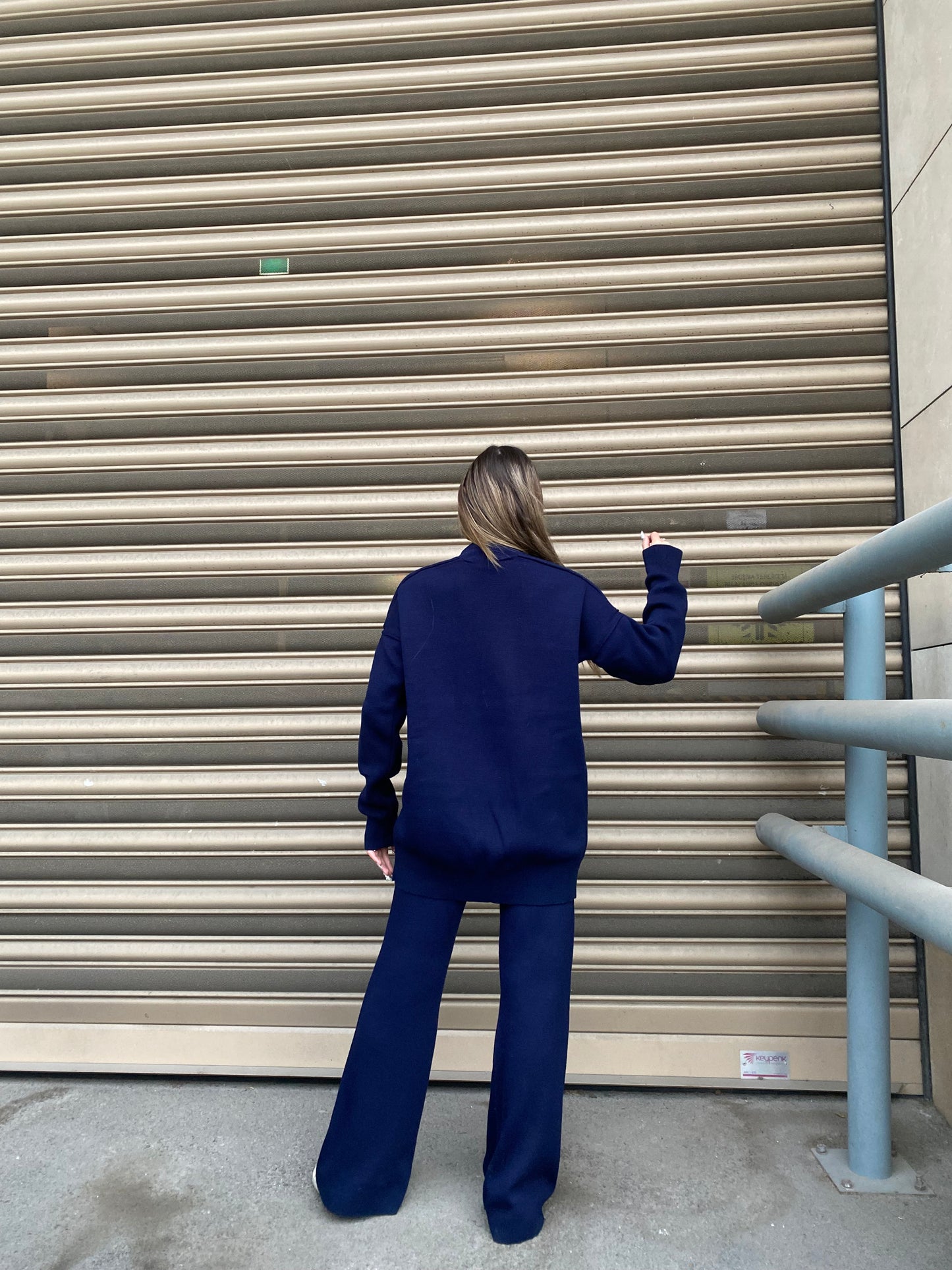 Knit Set with Shoulder Detail