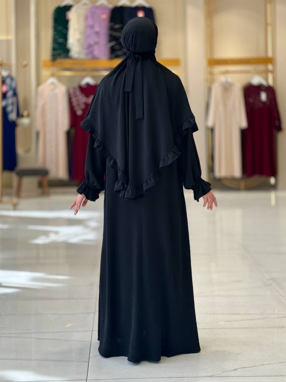 فستان قطعتين أنيق للعمرة|حج Elegant Two-Piece Dress for Umrah & Haj