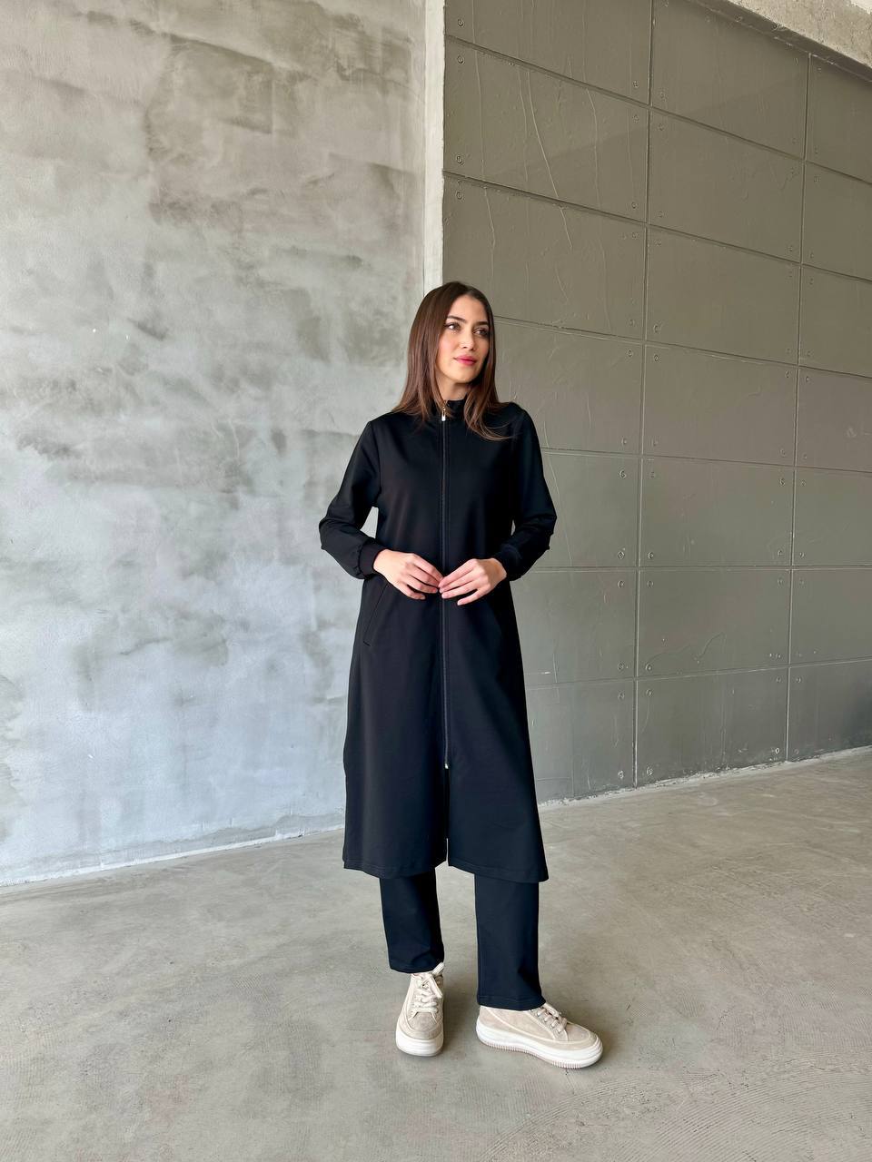 طقم شرعي أنيق وطويل - Modest Elegant Long Set