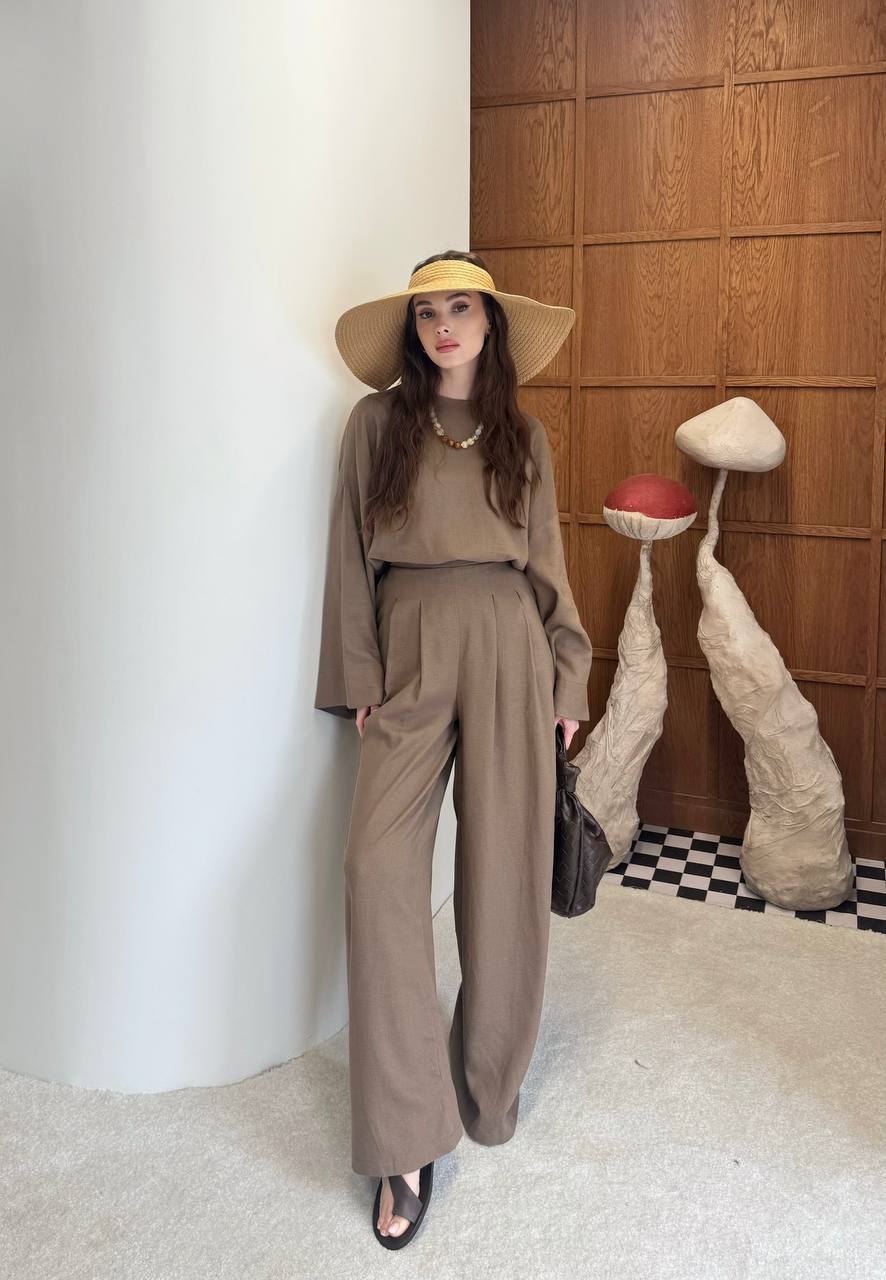 Linen Edit | The 3-Piece Everyday/Formal Set (only brown)🤎
