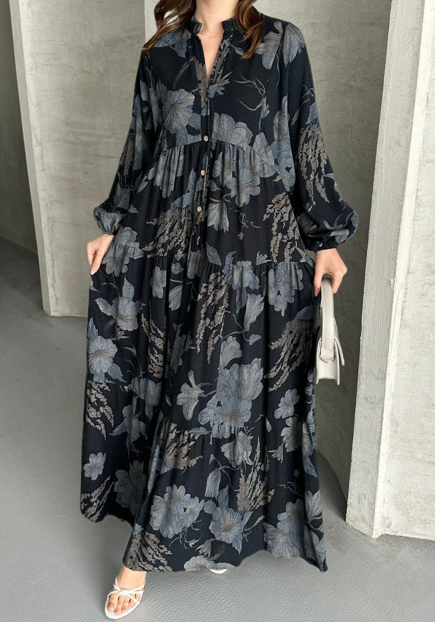Printed Moonlight Dress – فستان ضوء (Kitten|كتان) القمر المطبّع