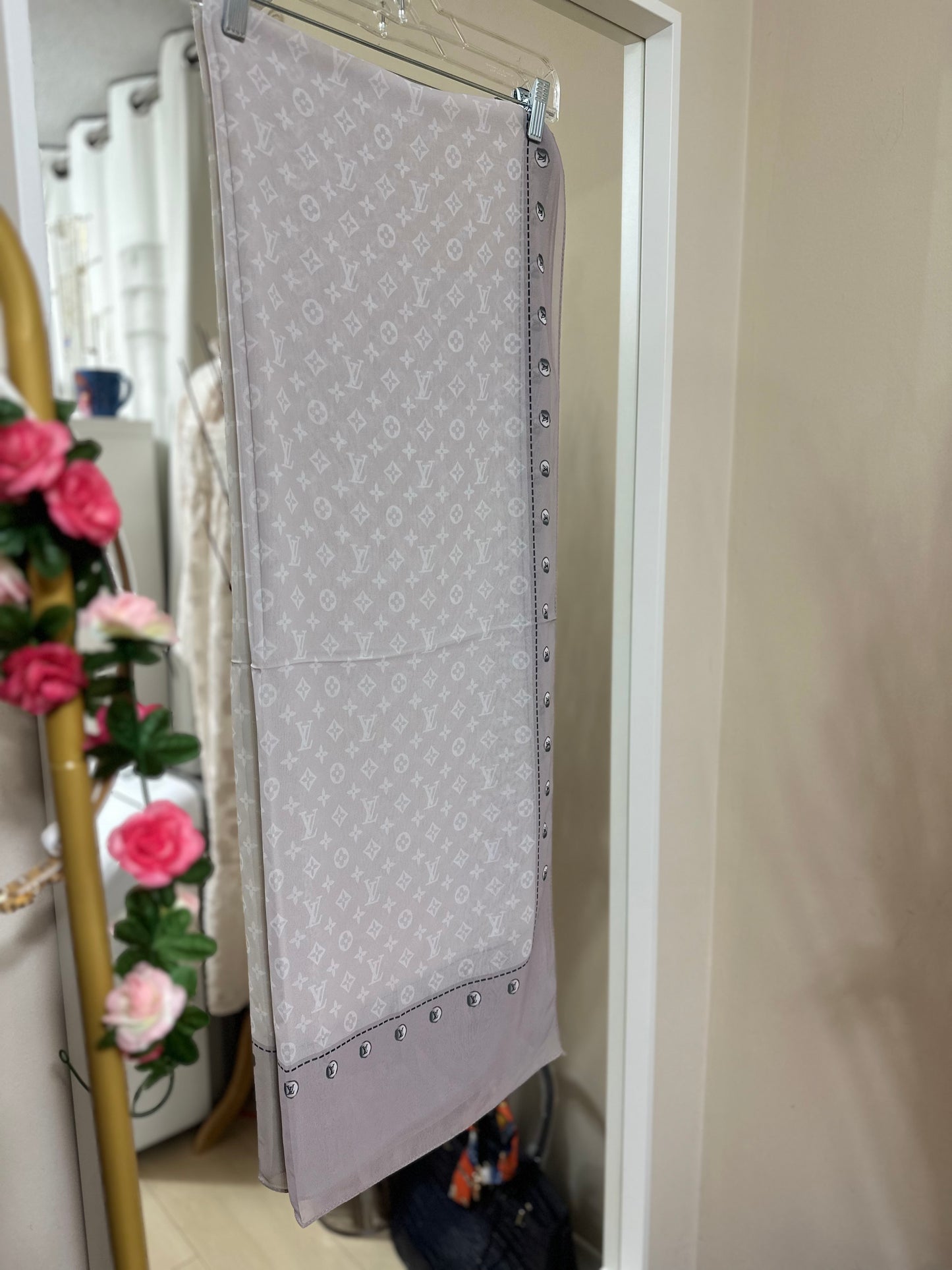 LV Multi color chiffon shal