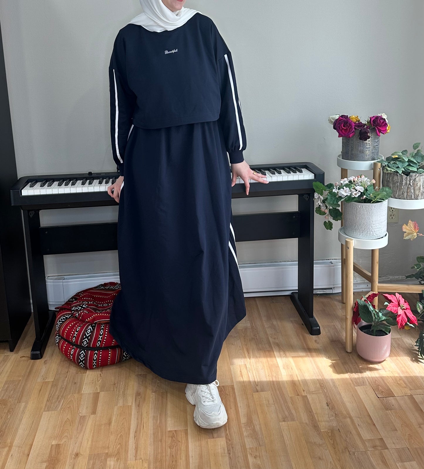 Modest Sporty Two-Piece Outfit | فستان طقم قطعتين بستايل رياضي