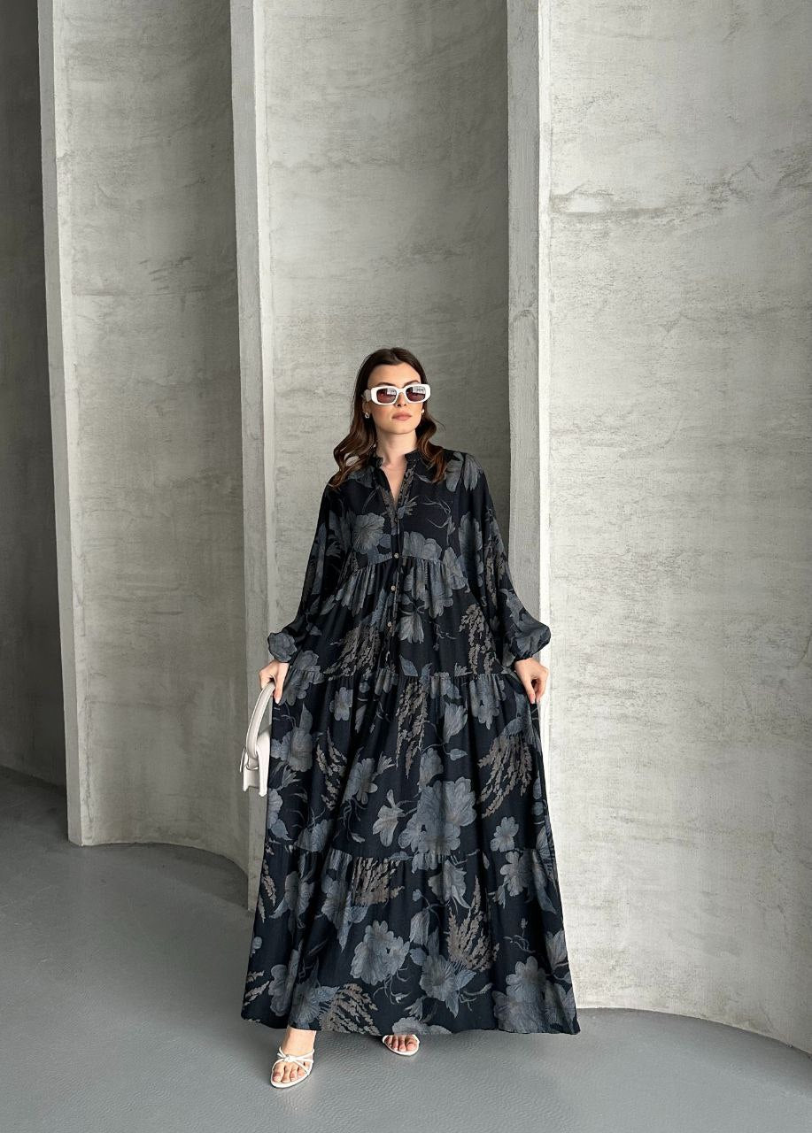 Printed Moonlight Dress – فستان ضوء (Kitten|كتان) القمر المطبّع