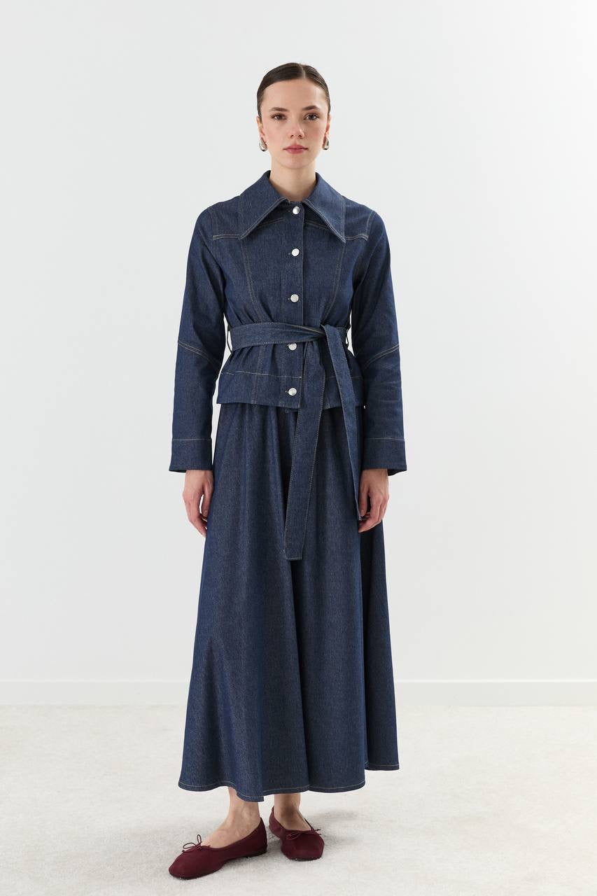 (LastPc)طقم موج الجينز - Denim Wave Set