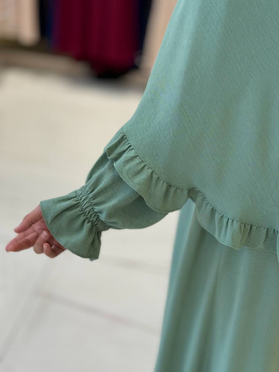 فستان قطعتين أنيق للعمرة|حج Elegant Two-Piece Dress for Umrah & Haj