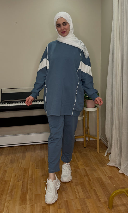 طقم رياضي أنيق يناسب الإطلالات اليومية Stylish Sports Set (5 colours)