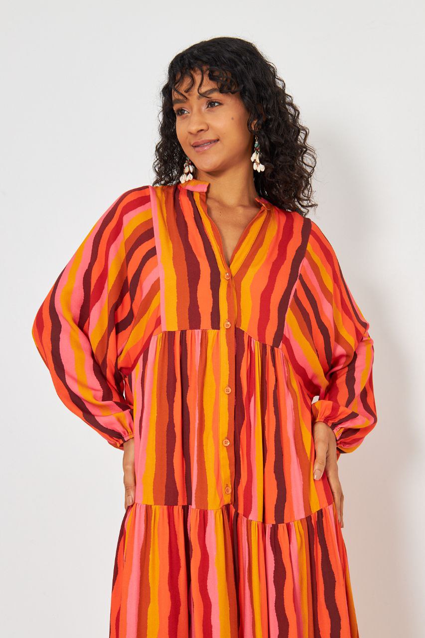 (LastPC) Printed Sunset Dress –فستان الغروب المطبّع