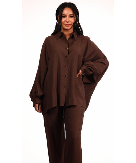 Chic Linen Statement Shirt (2 COLOURS)