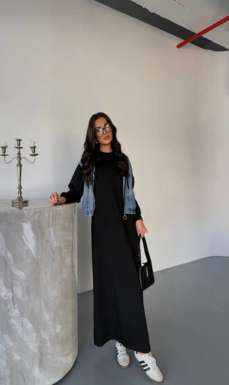 Everyday Denim Vibe – طقم يومي بجاكيت جينز