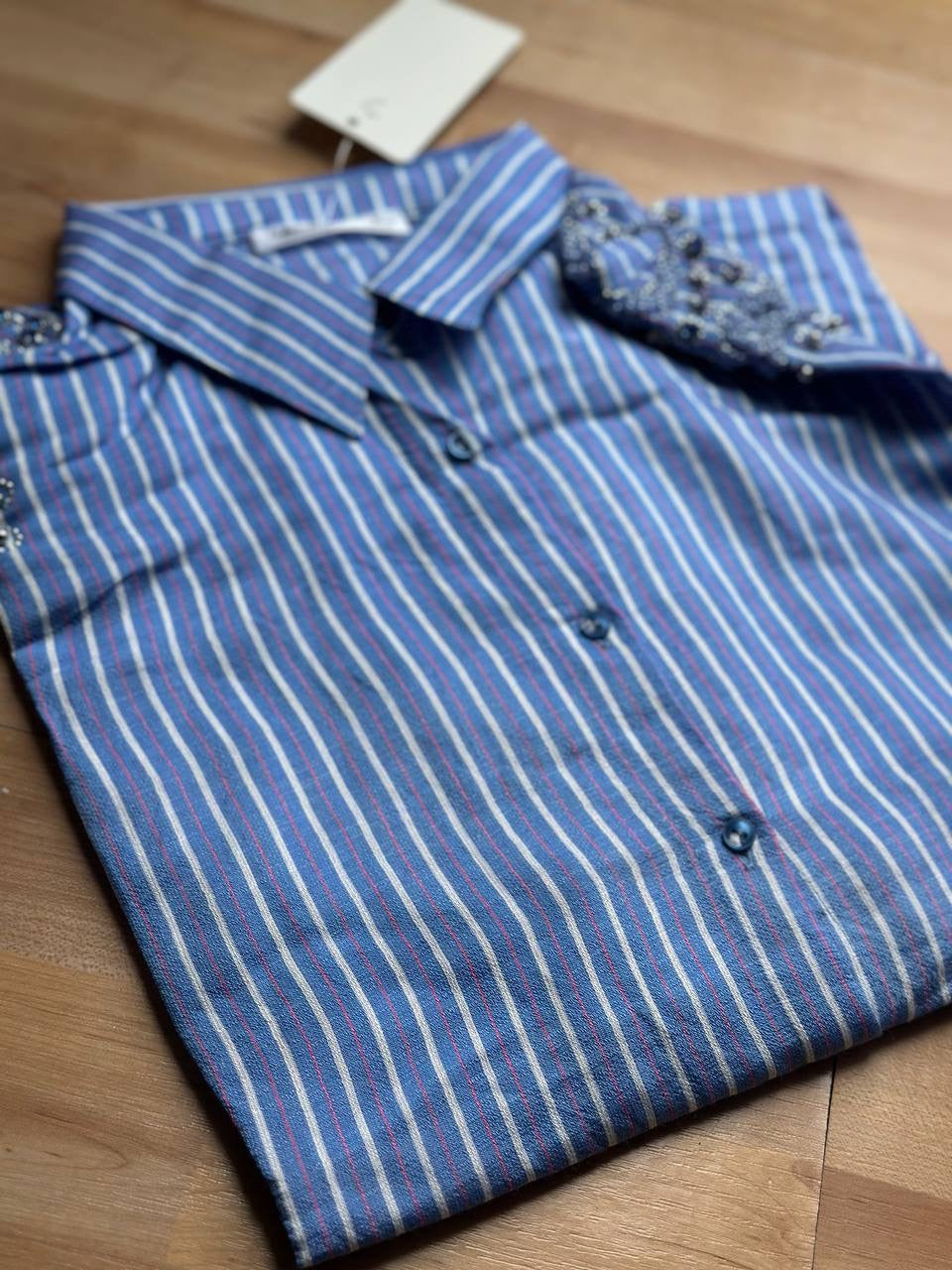 قميص خطوط الليل | Midnight Stripe Shirts (2 Colours)