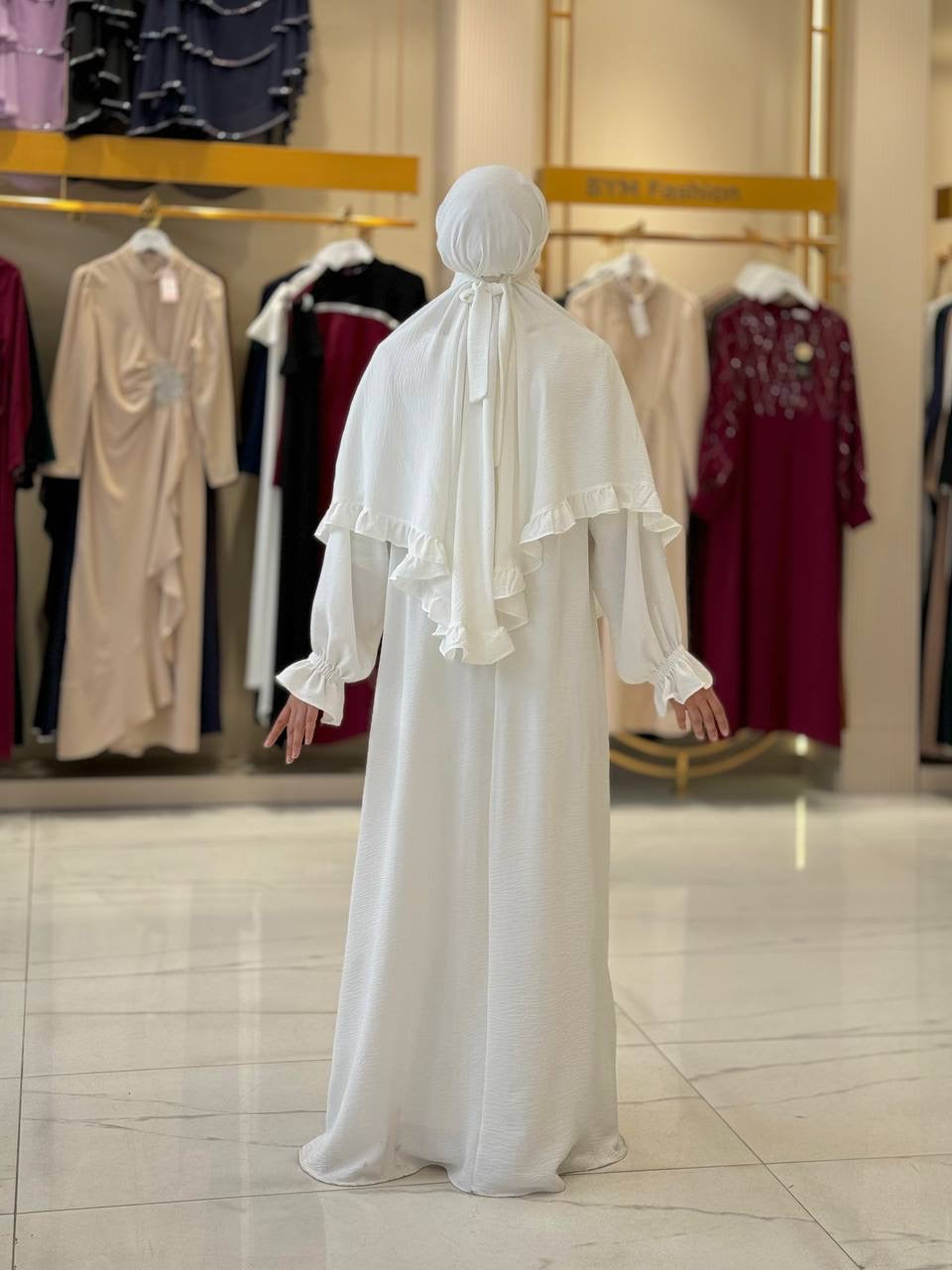 فستان قطعتين أنيق للعمرة|حج Elegant Two-Piece Dress for Umrah & Haj