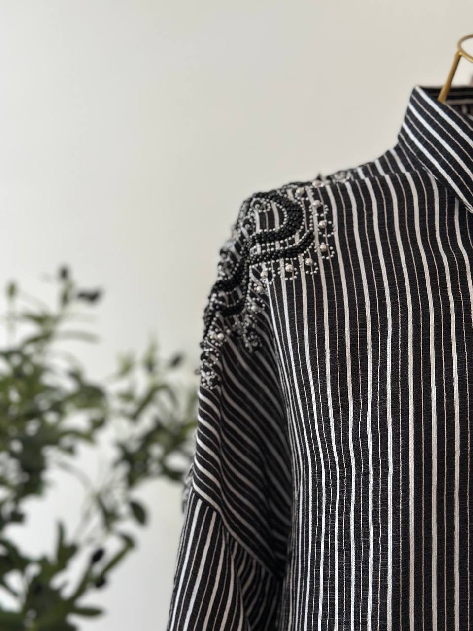 قميص خطوط الليل | Midnight Stripe Shirts (2 Colours)