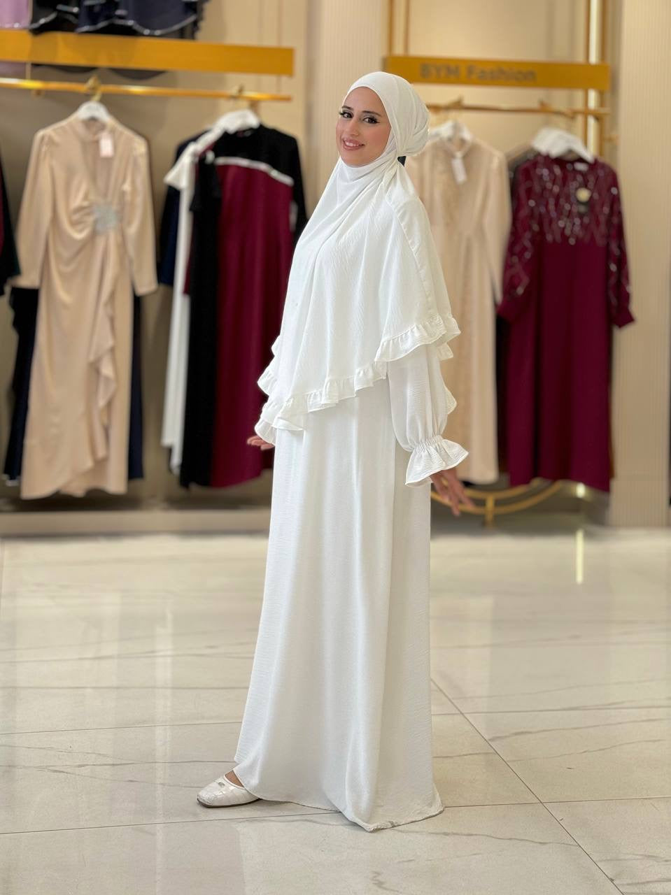 فستان قطعتين أنيق للعمرة|حج Elegant Two-Piece Dress for Umrah & Haj