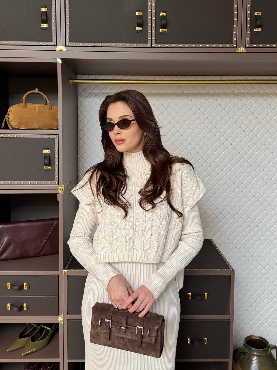 Elegant Wool Dress 🧵(2PC)