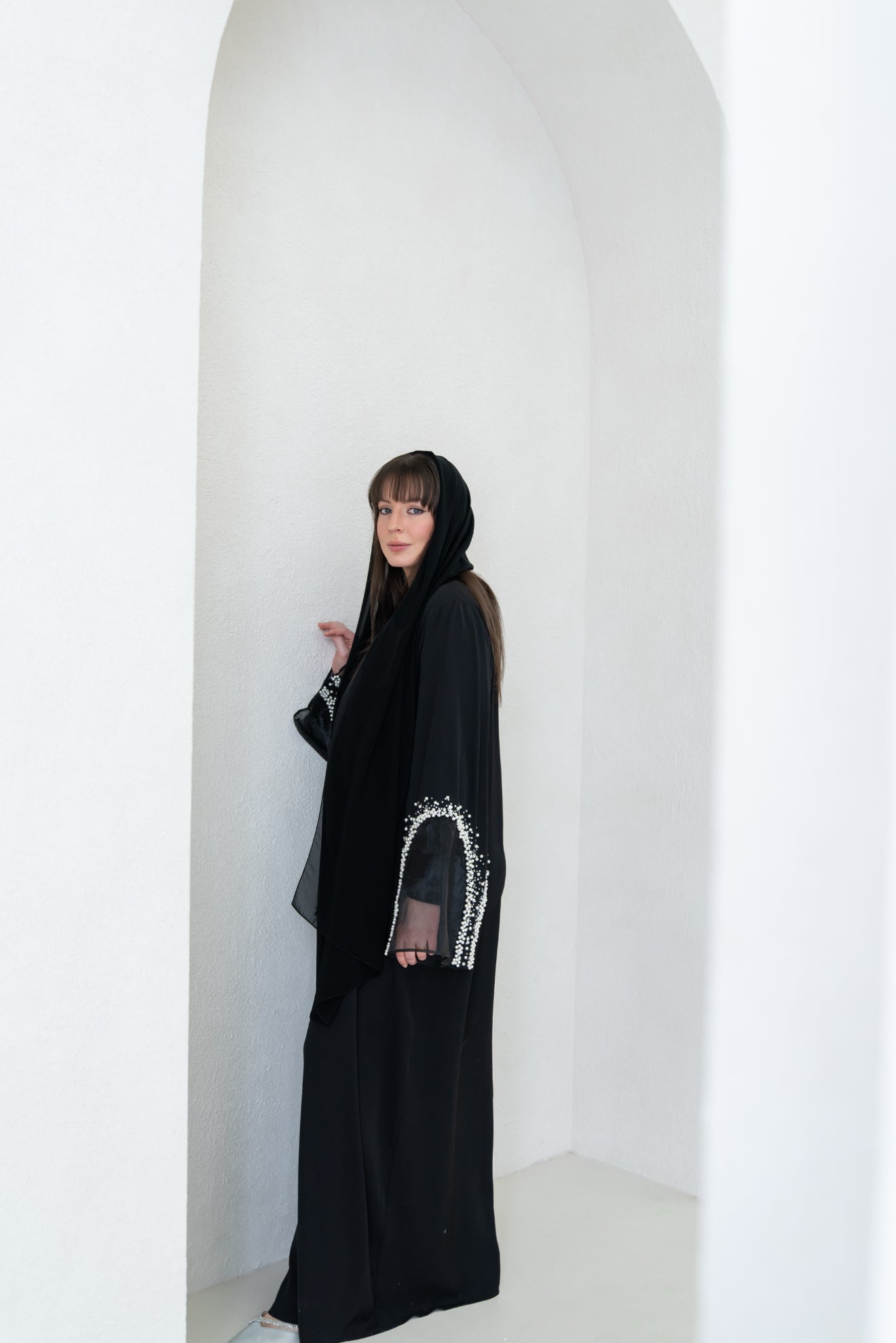 عباية اللؤلؤ الملكية | Royal Pearl Abaya
