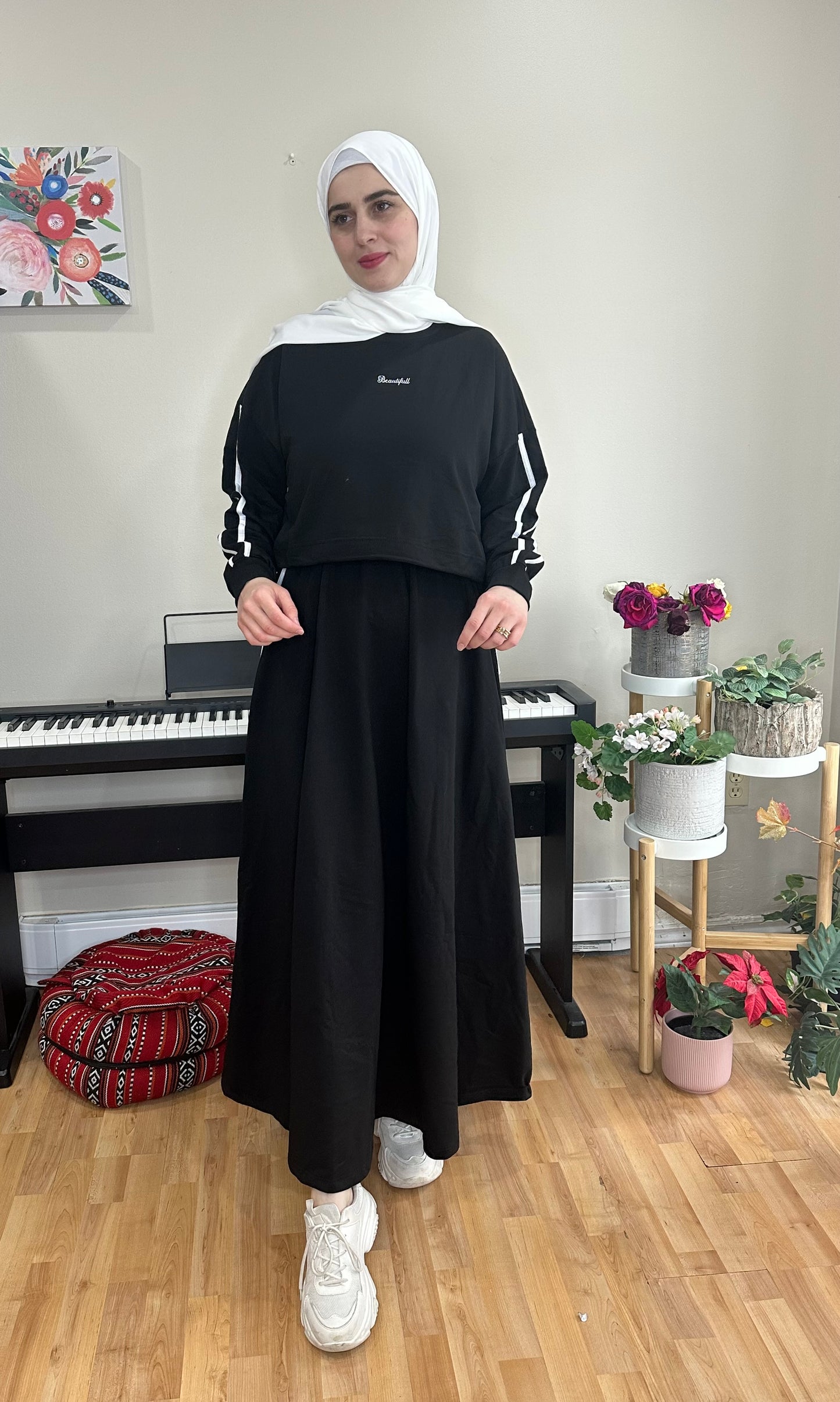 Modest Sporty Two-Piece Outfit | فستان طقم قطعتين بستايل رياضي