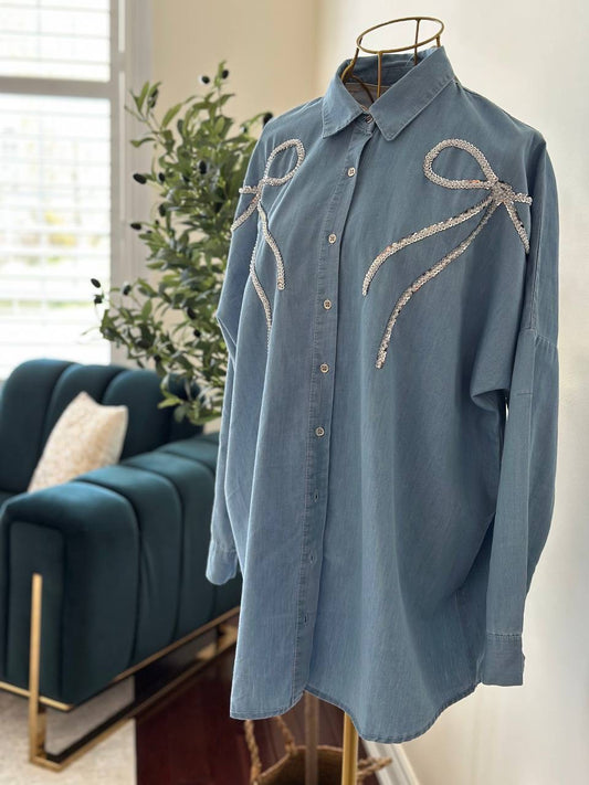 Luxe Bows Shirts | قميص أناقة الفيونكات (Jeans|Summer)