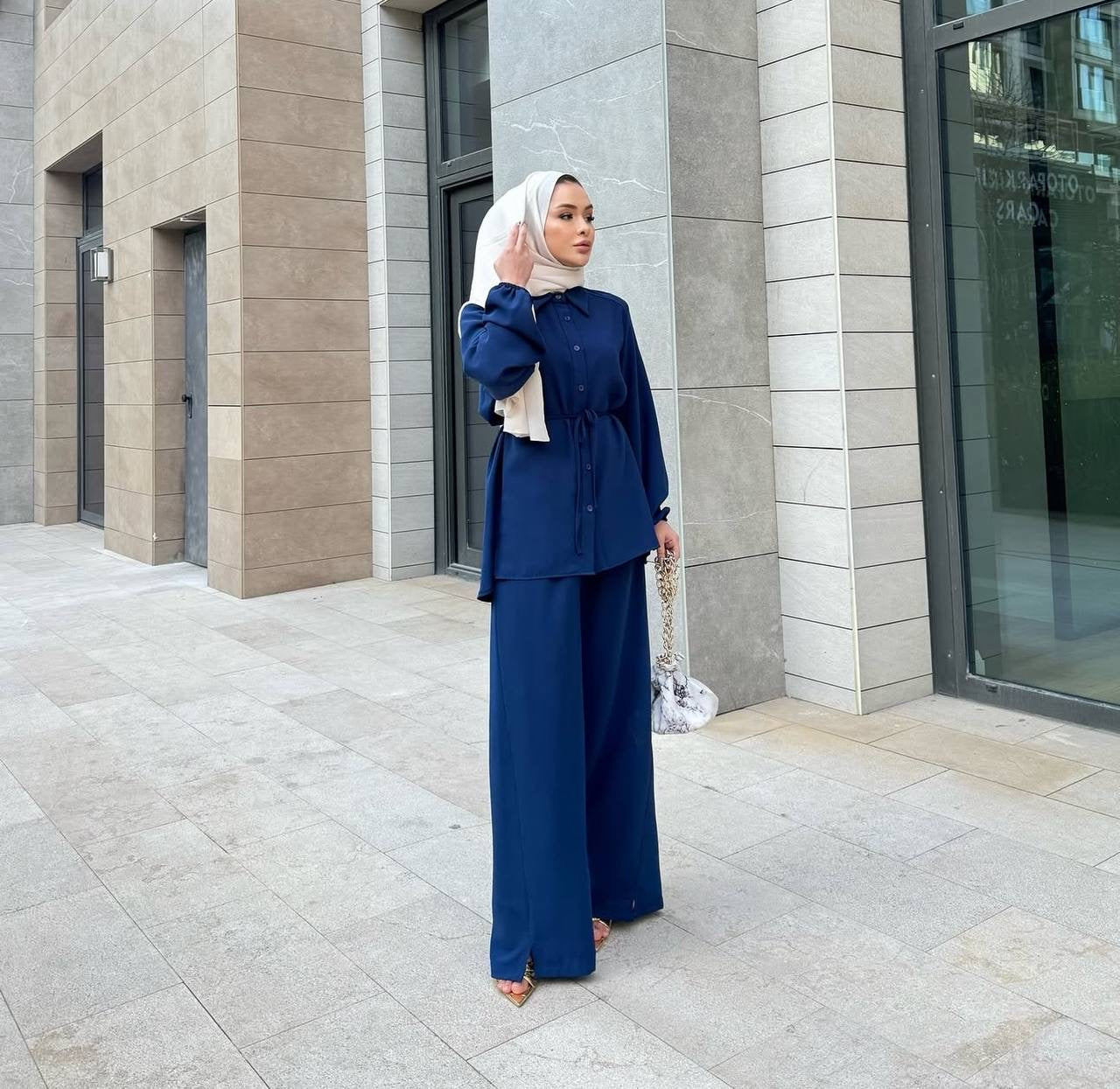 (4 Colours) طقم الرااااحة🥹✨❤️🔥 The Comfort Set (القميص هدل|الحزام اختياري)