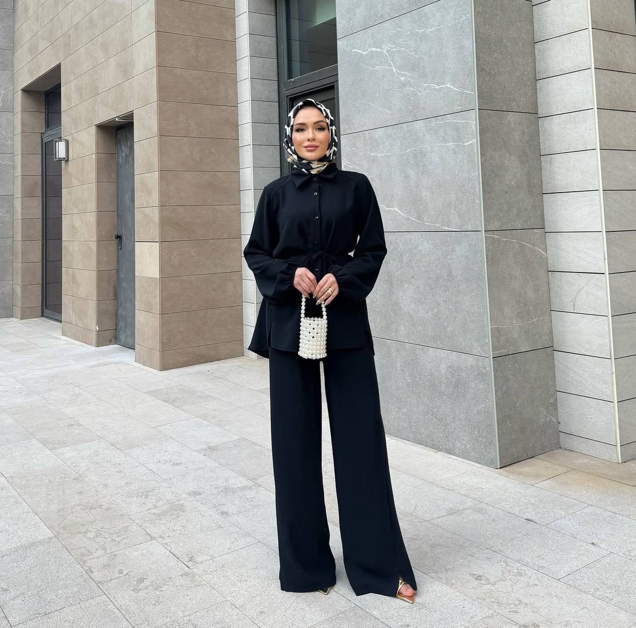 (4 Colours) طقم الرااااحة🥹✨❤️🔥 The Comfort Set (القميص هدل|الحزام اختياري)