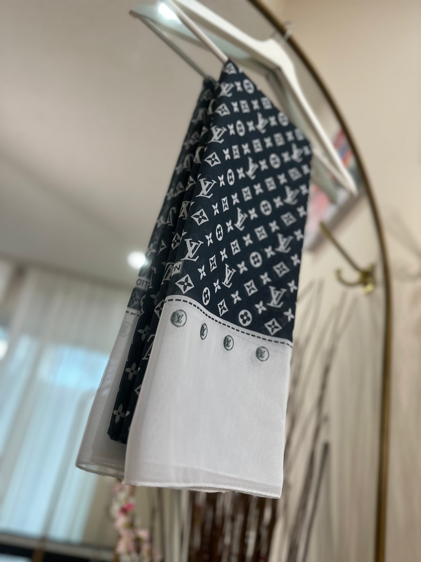 LV Multi color chiffon shal