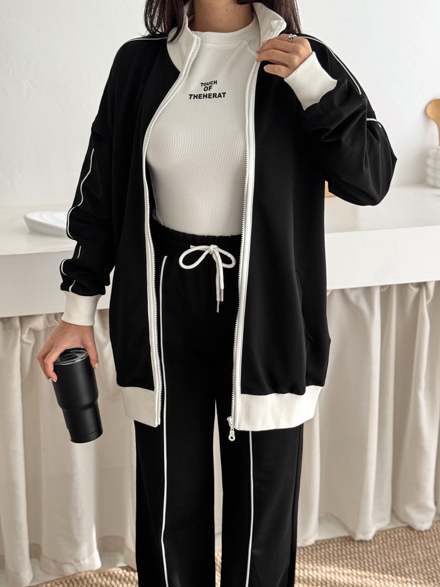 Classic Zip-Up Cotton Set