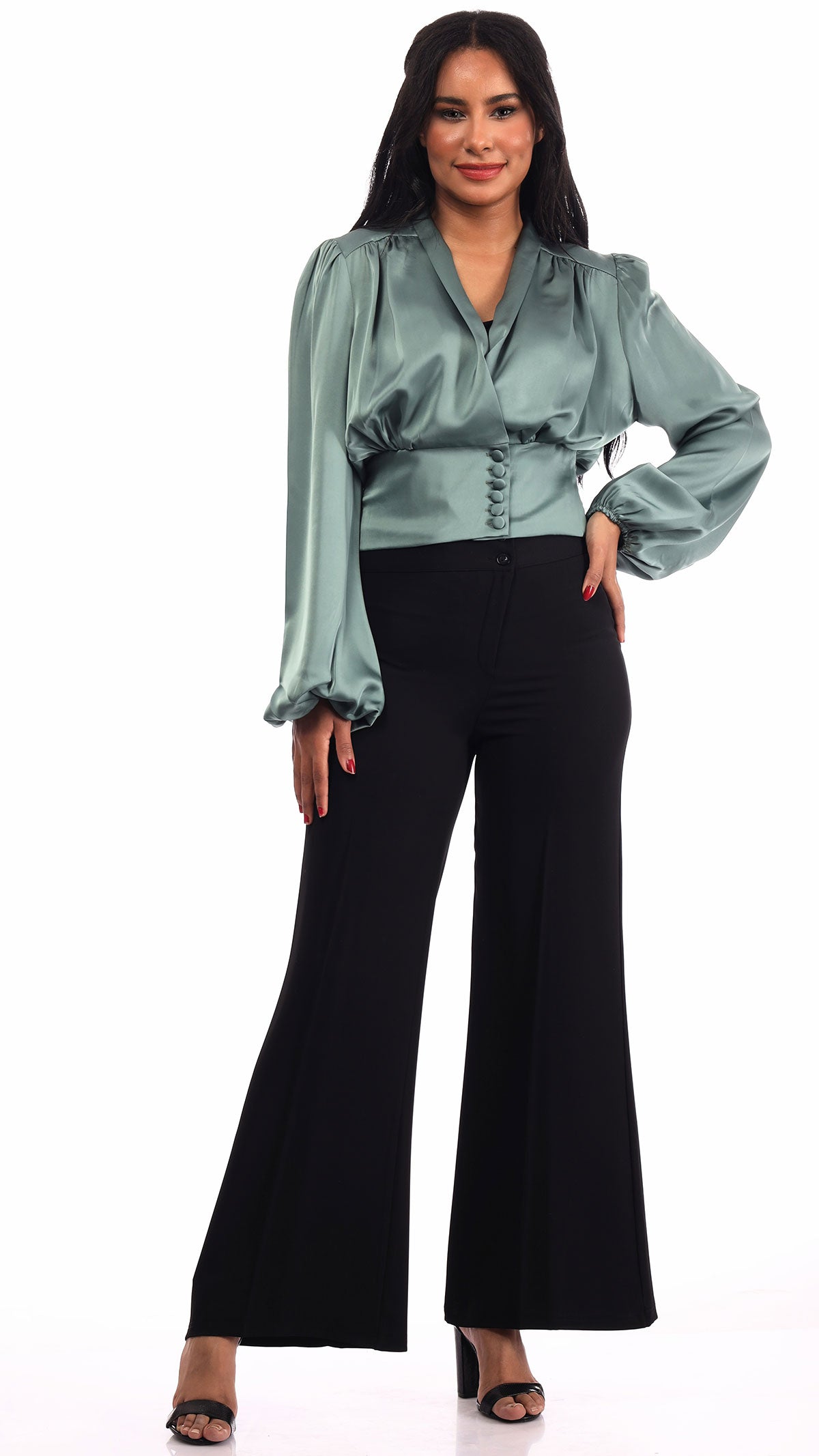 Short Satin Shirt (5 COLOURS)