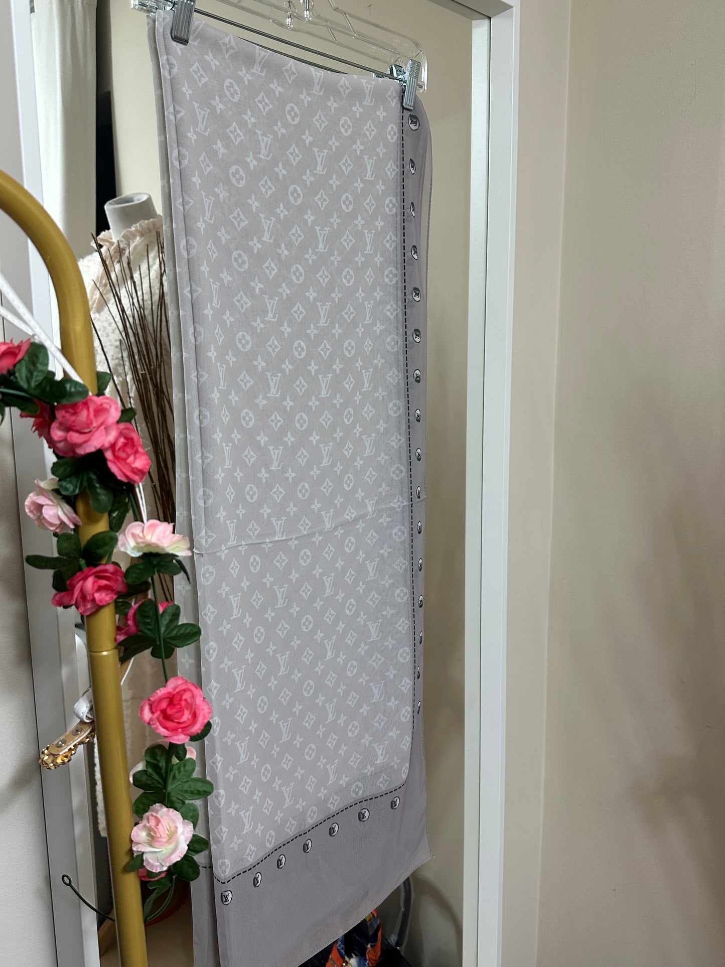 LV Multi color chiffon shal
