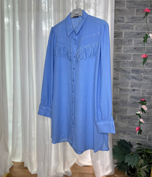 Modest Long Shirt W Fringe (4C)