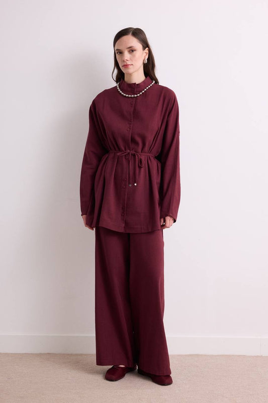 Burgundy Bloom - زهرة العنابي (oversized) (Kitten)