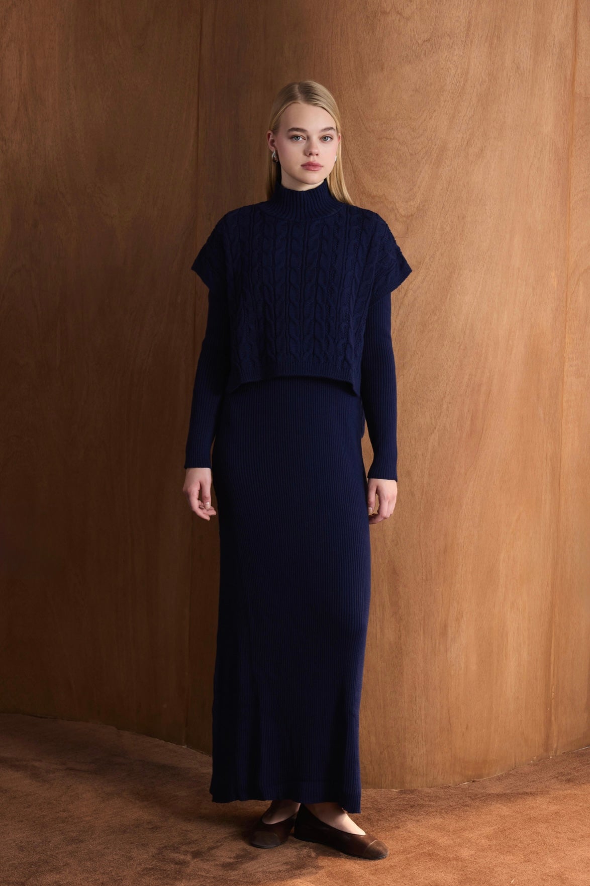 Elegant Wool Dress 🧵(2PC)