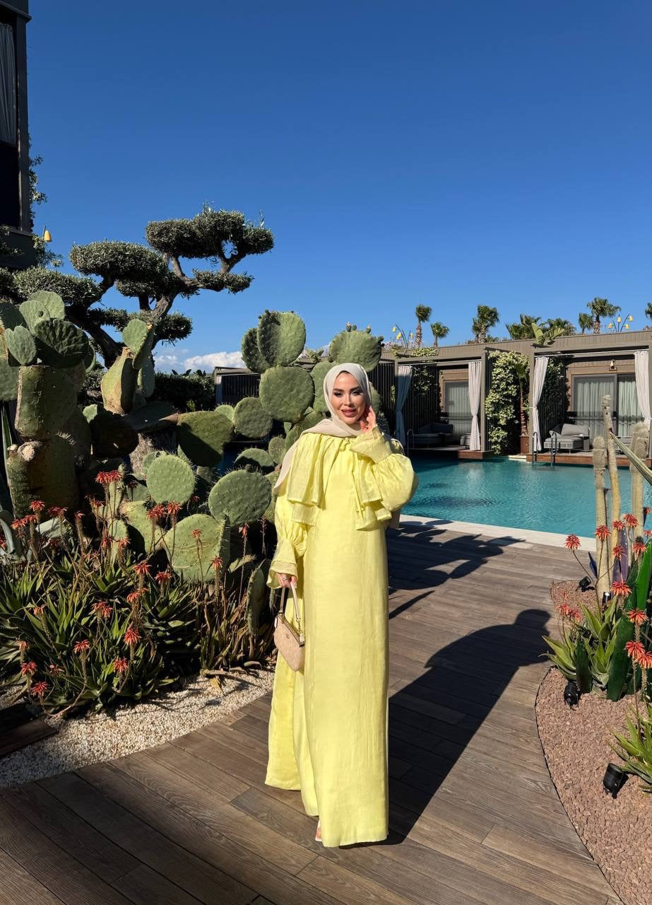 Breeze Dress - فستان النسيم (قطعتين فستان مبطن + جكيت مبطن) (٣الوان)