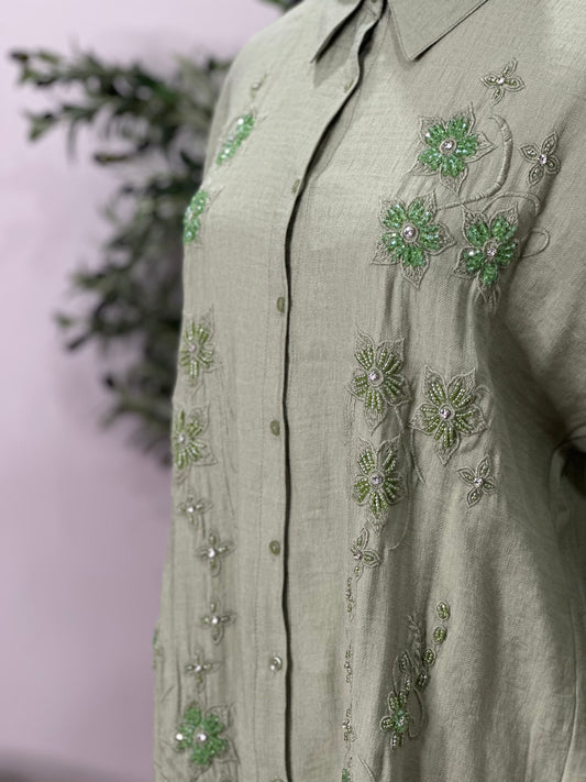 (3Colours) Dew Blossom Shirts | قميص زهر الندى
