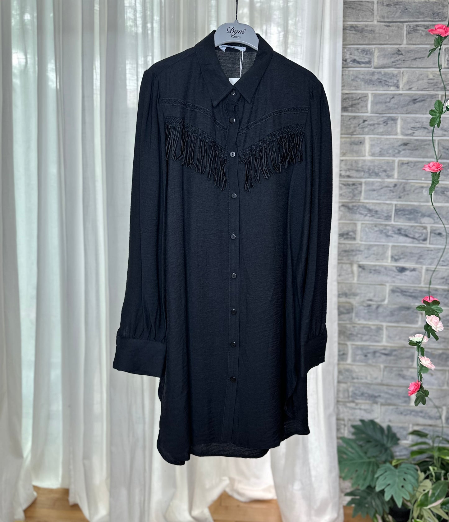 Modest Long Shirt W Fringe (4C)