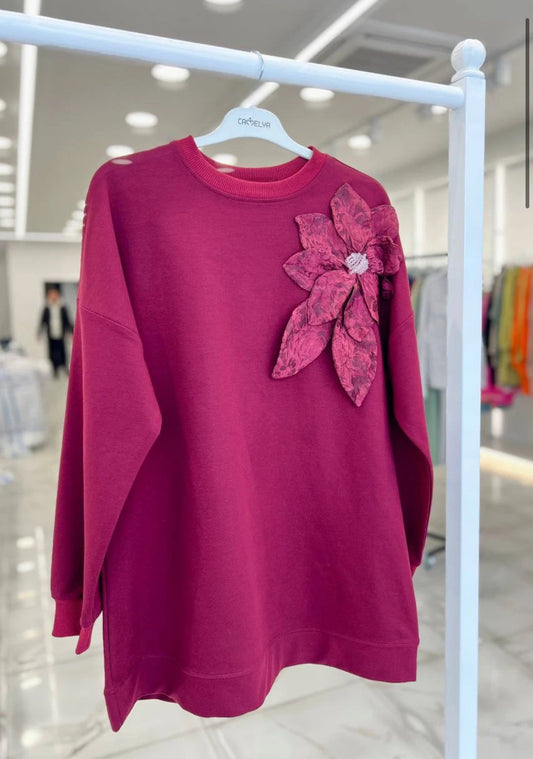 بلوزة زهرة الأناقة | Elegance Blossom Blouse (2 Colours)