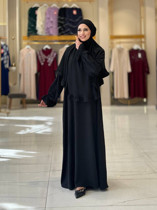 فستان قطعتين أنيق للعمرة|حج Elegant Two-Piece Dress for Umrah & Haj