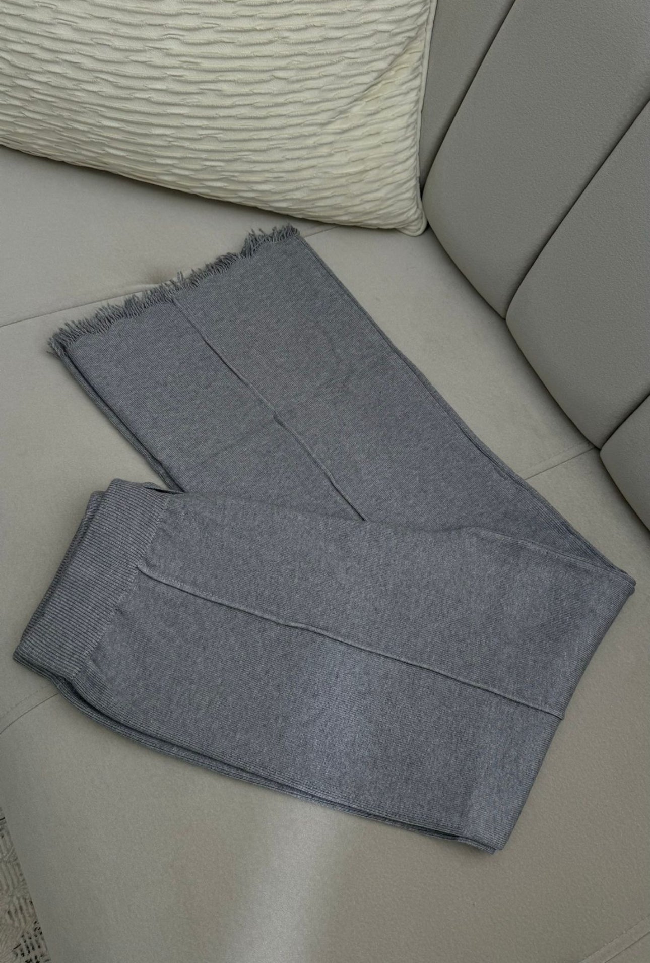 Chic Wide-Leg Knit Pants (FB) بنطلون كروشيه  واسع أنيق
