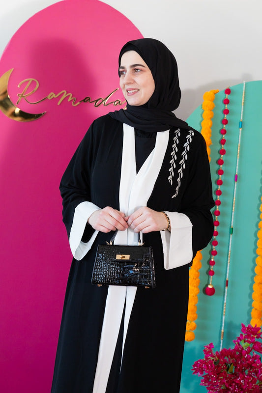 1PC Black Abaya