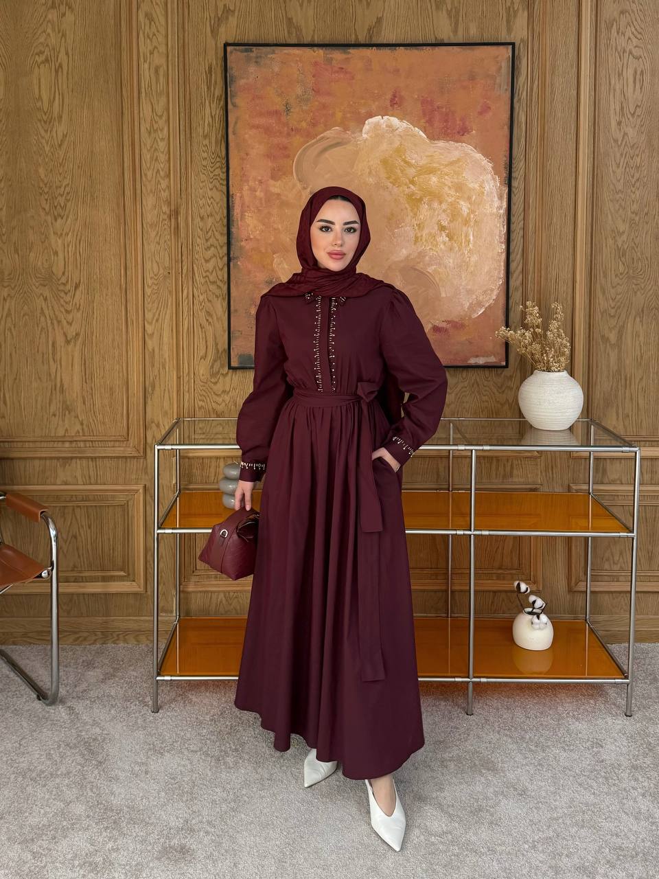 Stitch & Shine Dress(2 Colours) – فستان تطريز ولمعة