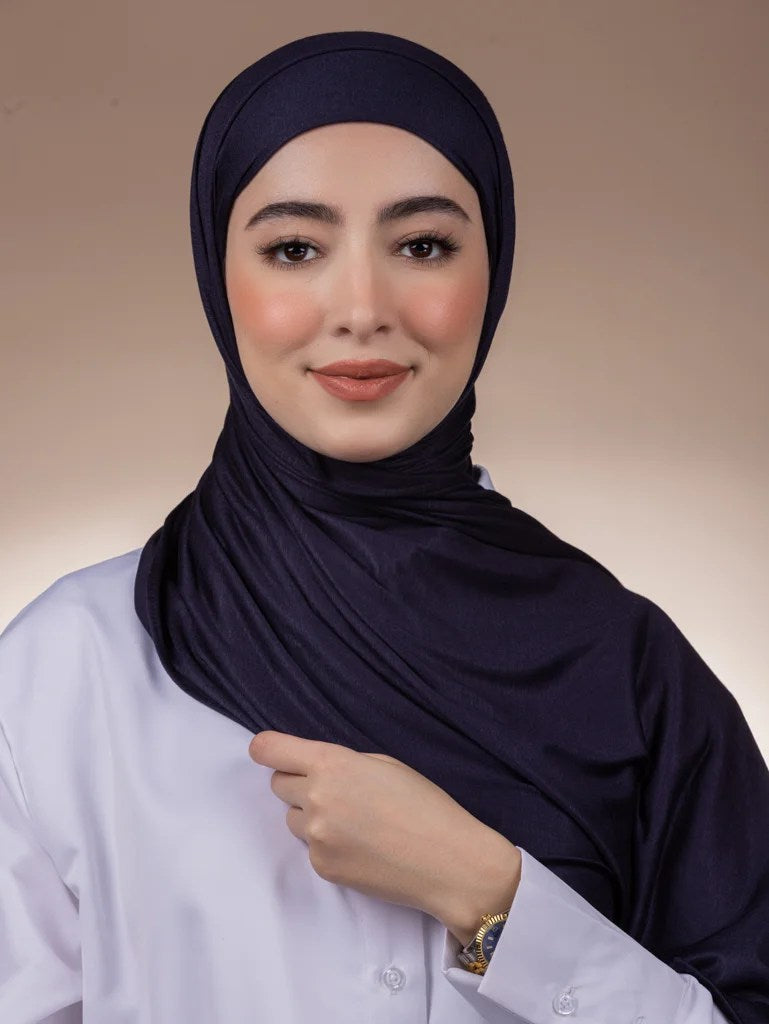 Ready hijab- حجاب طباقية بدون دبوس