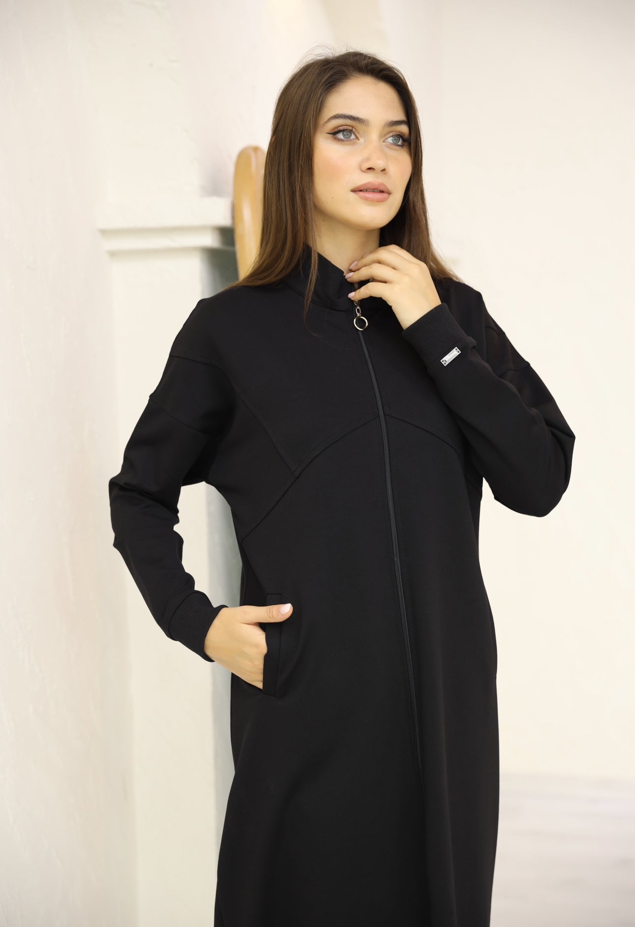 طقم شرعي أنيق وطويل - Modest Elegant Long Set