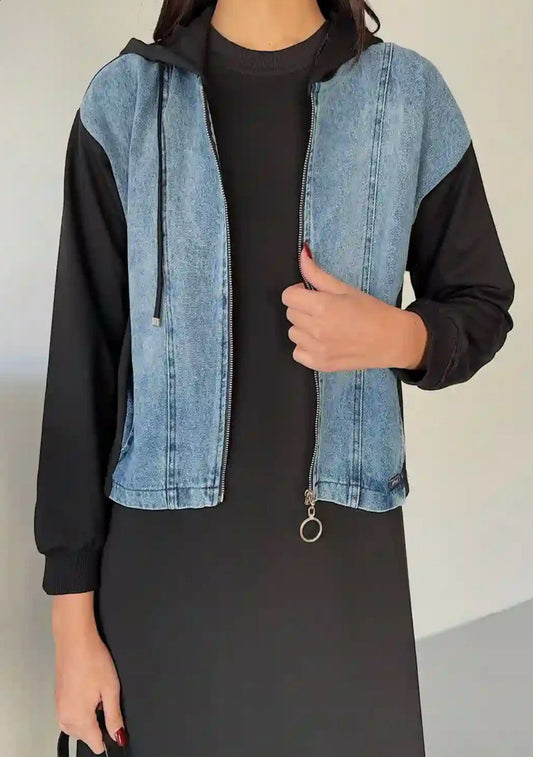 Everyday Denim Vibe – طقم يومي بجاكيت جينز