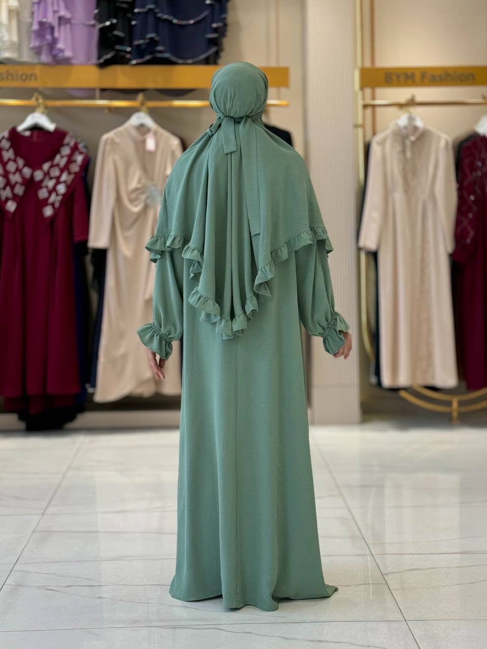 فستان قطعتين أنيق للعمرة|حج Elegant Two-Piece Dress for Umrah & Haj