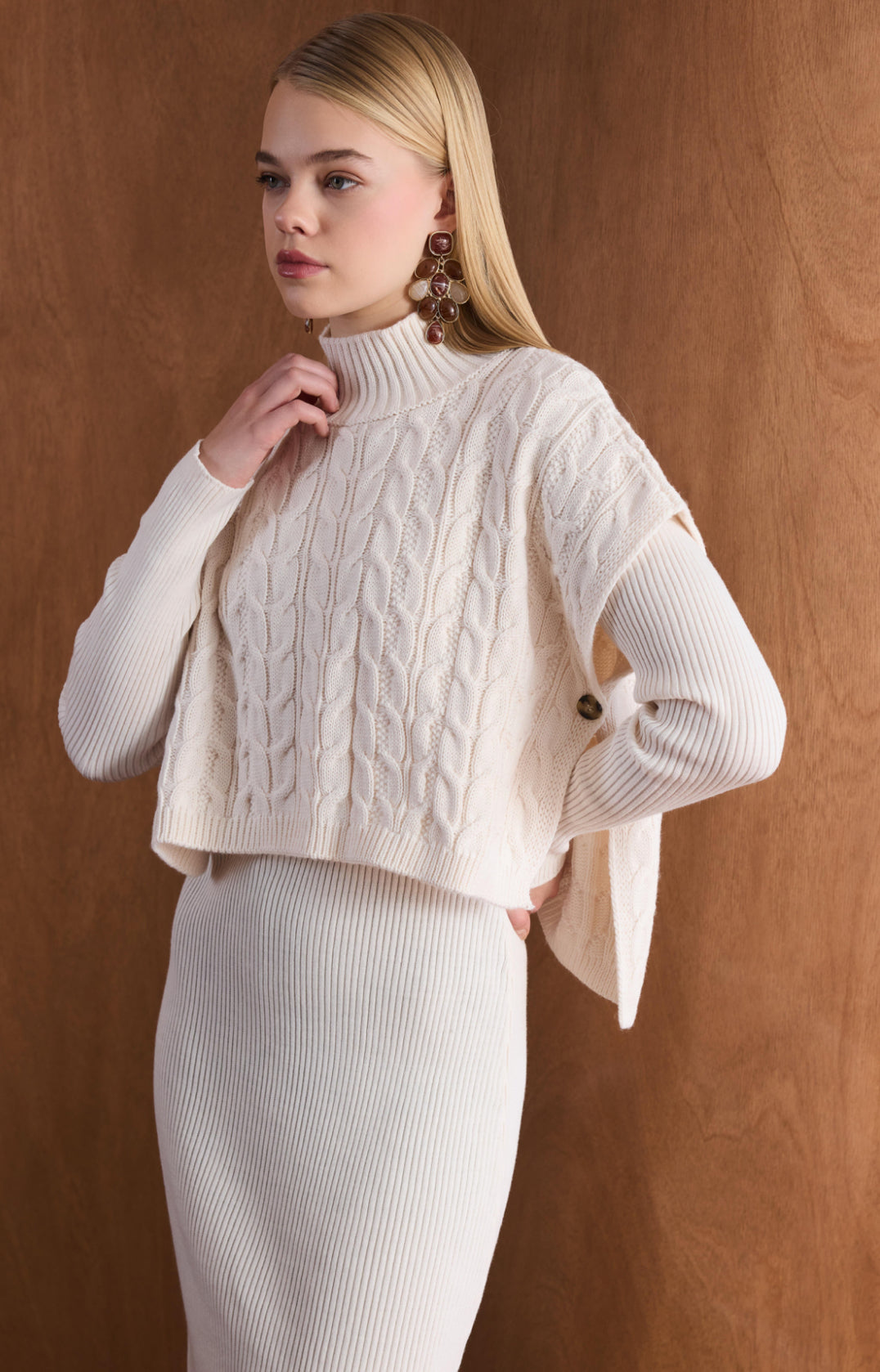 Elegant Wool Dress Set