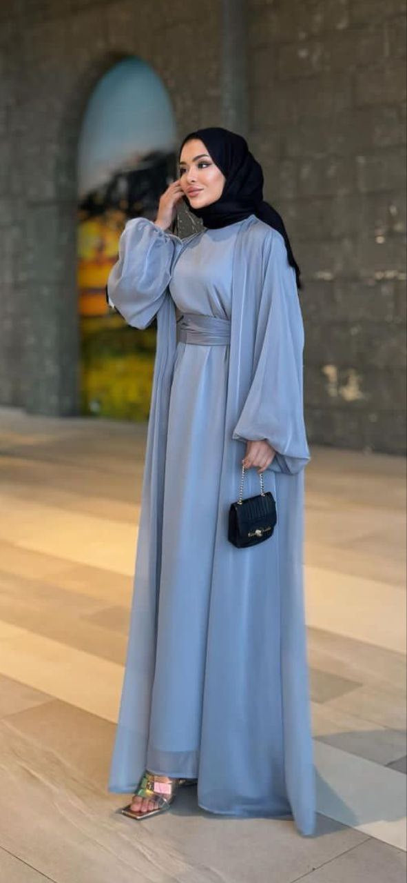 Three Pieces Eid Abaya Set