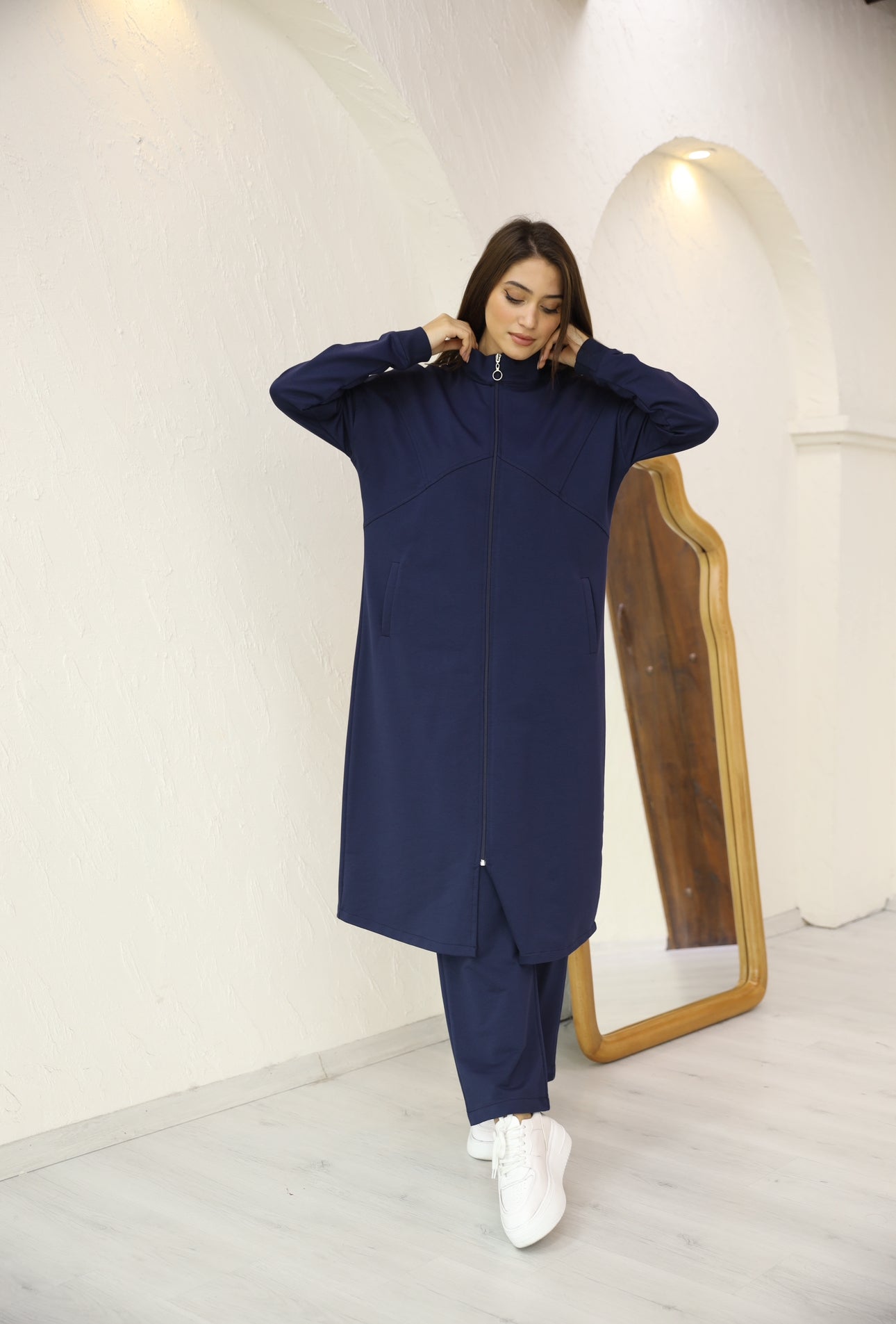 طقم شرعي أنيق وطويل - Modest Elegant Long Set