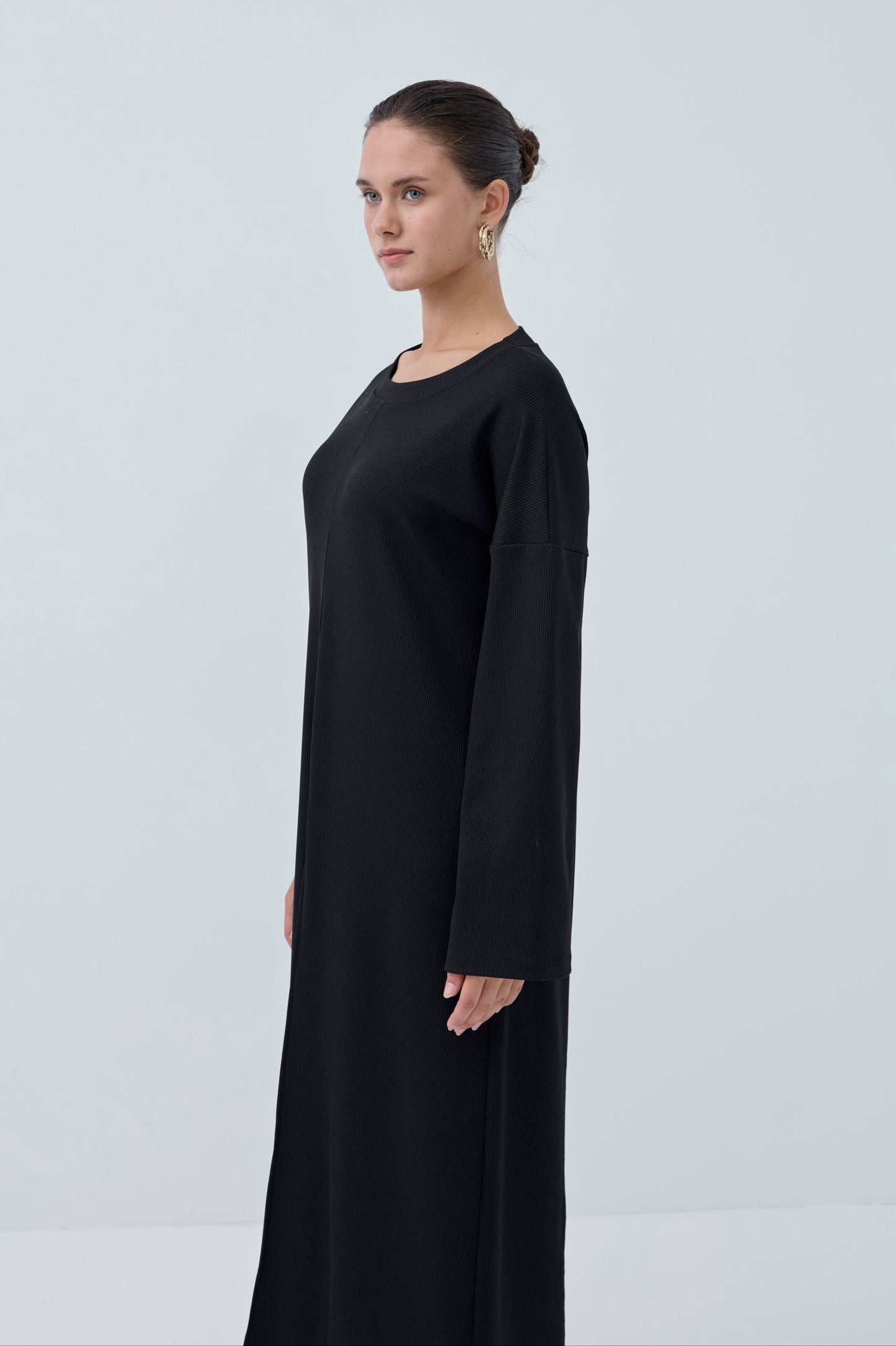 Polyseter Suede Modest Two-Piece Set