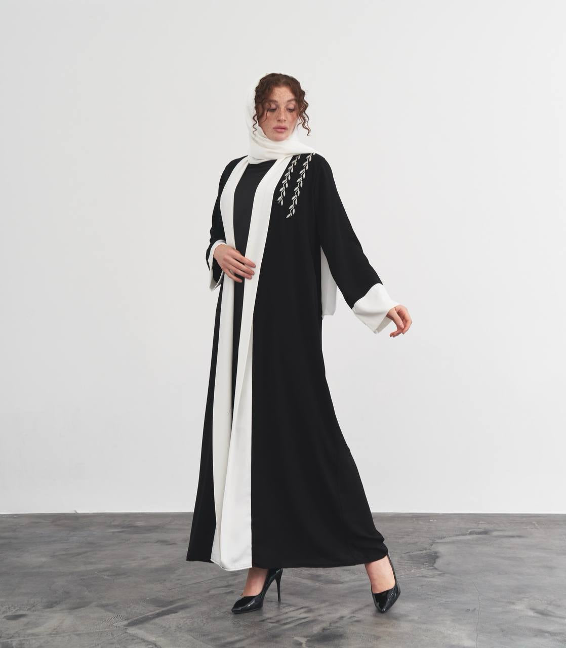 1PC Black Abaya